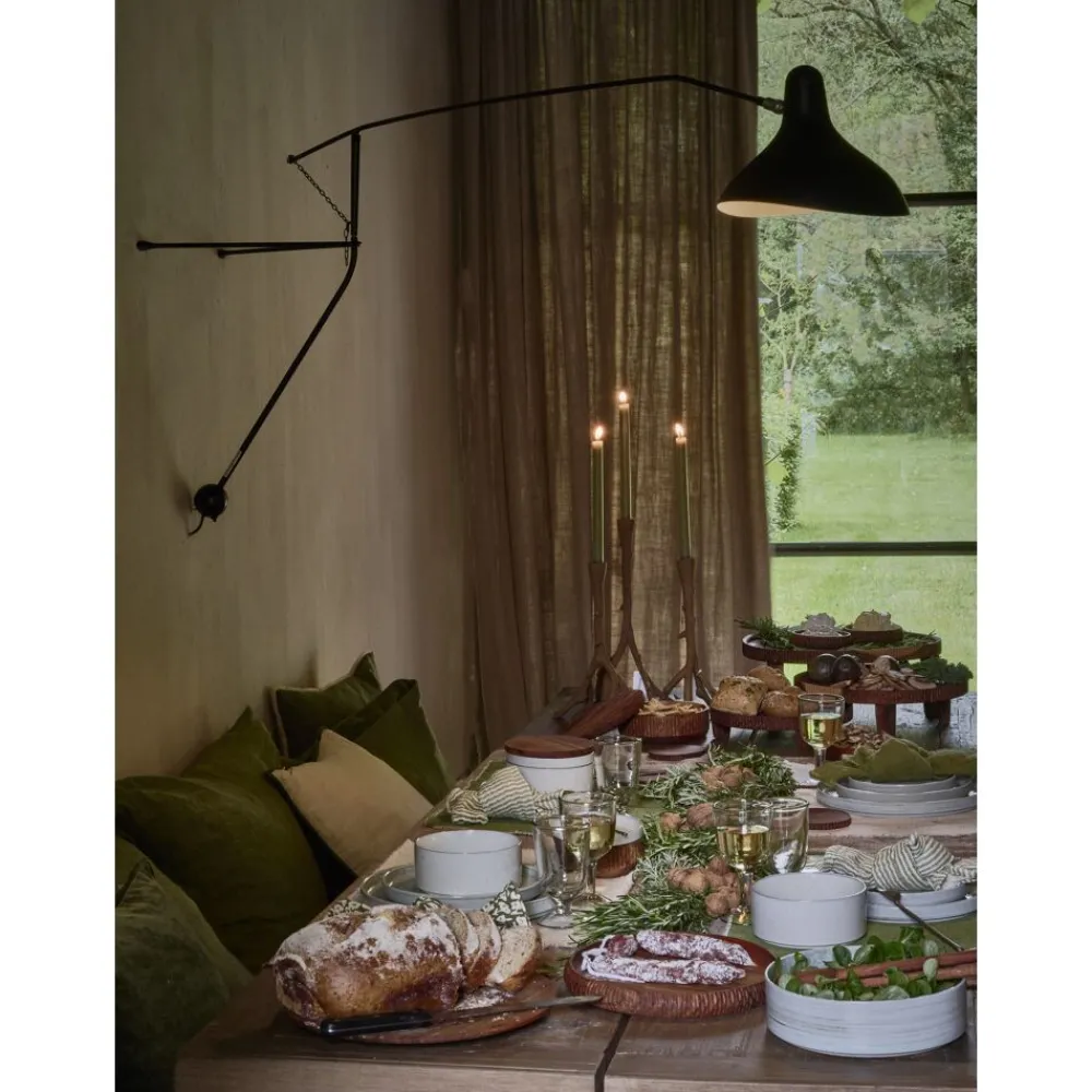 Pomax Chandeliers-TWIGGY - bougeoir - aluminium - L 14 x W 10 x H 31 cm - rouille