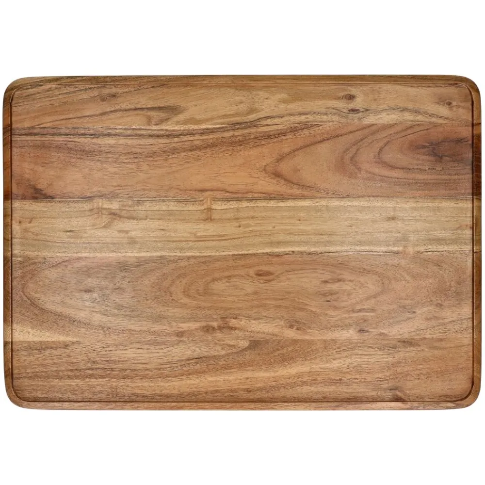 Pomax Plateaux-ULRIKE - plateau - bois d'acacia - L 50 x W 35 x H 1,5 cm - naturel
