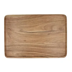 Pomax Plateaux-ULRIKE - plateau - bois d'acacia - L 40 x W 27,5 x H 1,5 cm - naturel