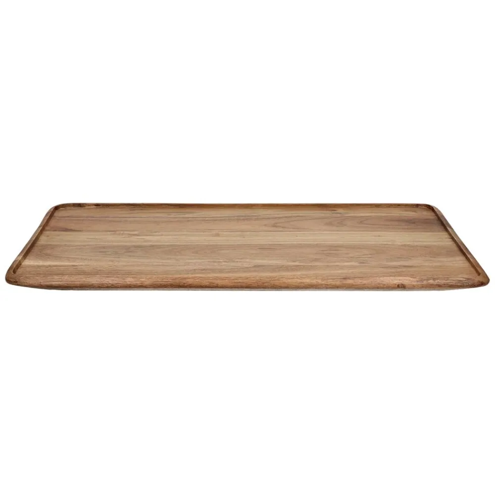 Pomax Plateaux-ULRIKE - plateau - bois d'acacia - L 50 x W 35 x H 1,5 cm - naturel