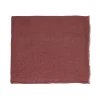 Pomax Linge De Table-VENTOUX - nappe de table / plaid - lin - L 250 x W 140 cm - corail
