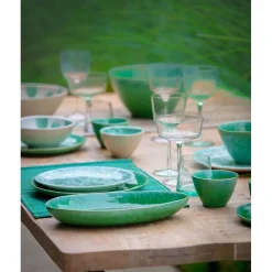 Pomax Linge De Table-VERDE - set de table - bambou - L 48 x W 33 cm - vert