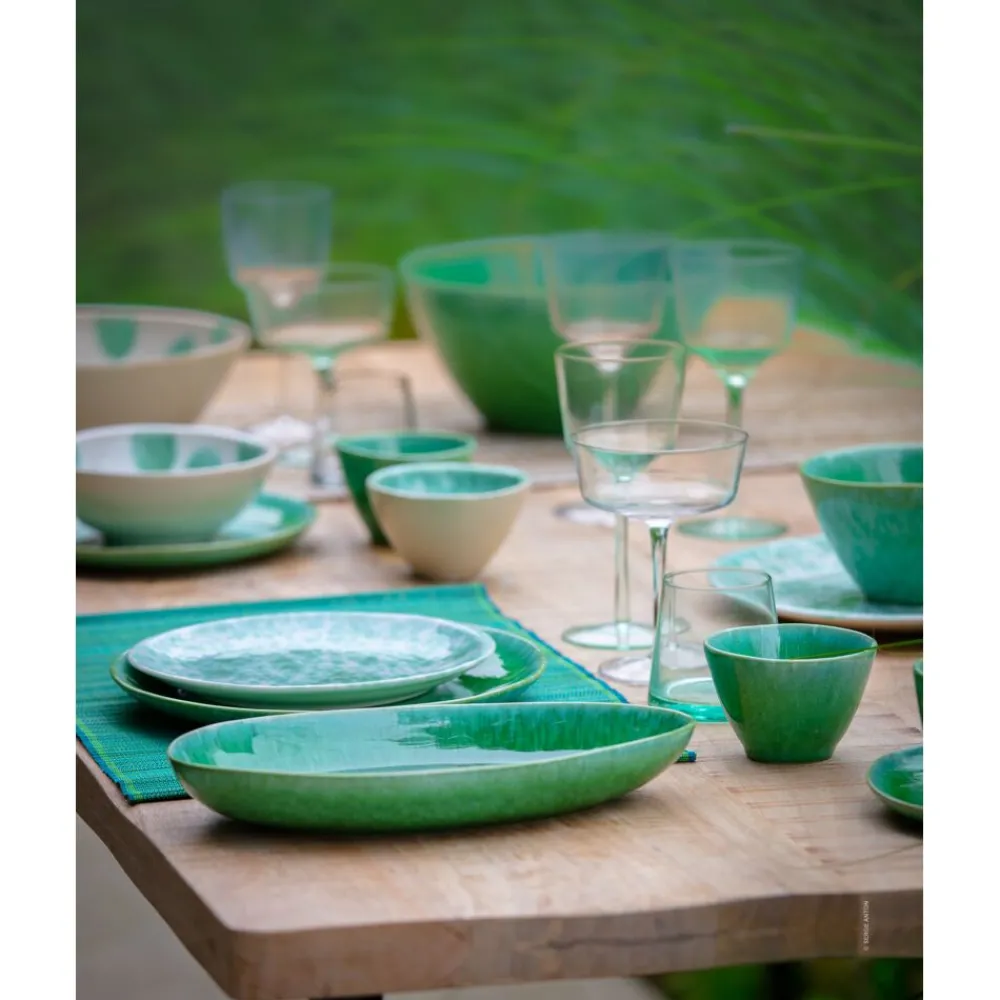 Pomax Linge De Table-VERDE - set de table - bambou - L 48 x W 33 cm - vert