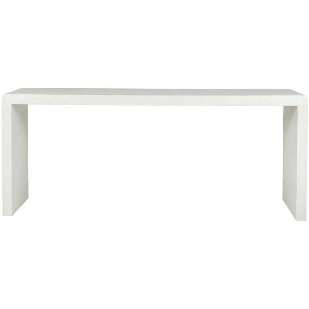 Pomax Consoles-VERONA - console - enduit à la chaux - L 180 x W 45 x H 76 cm - blanc cassé