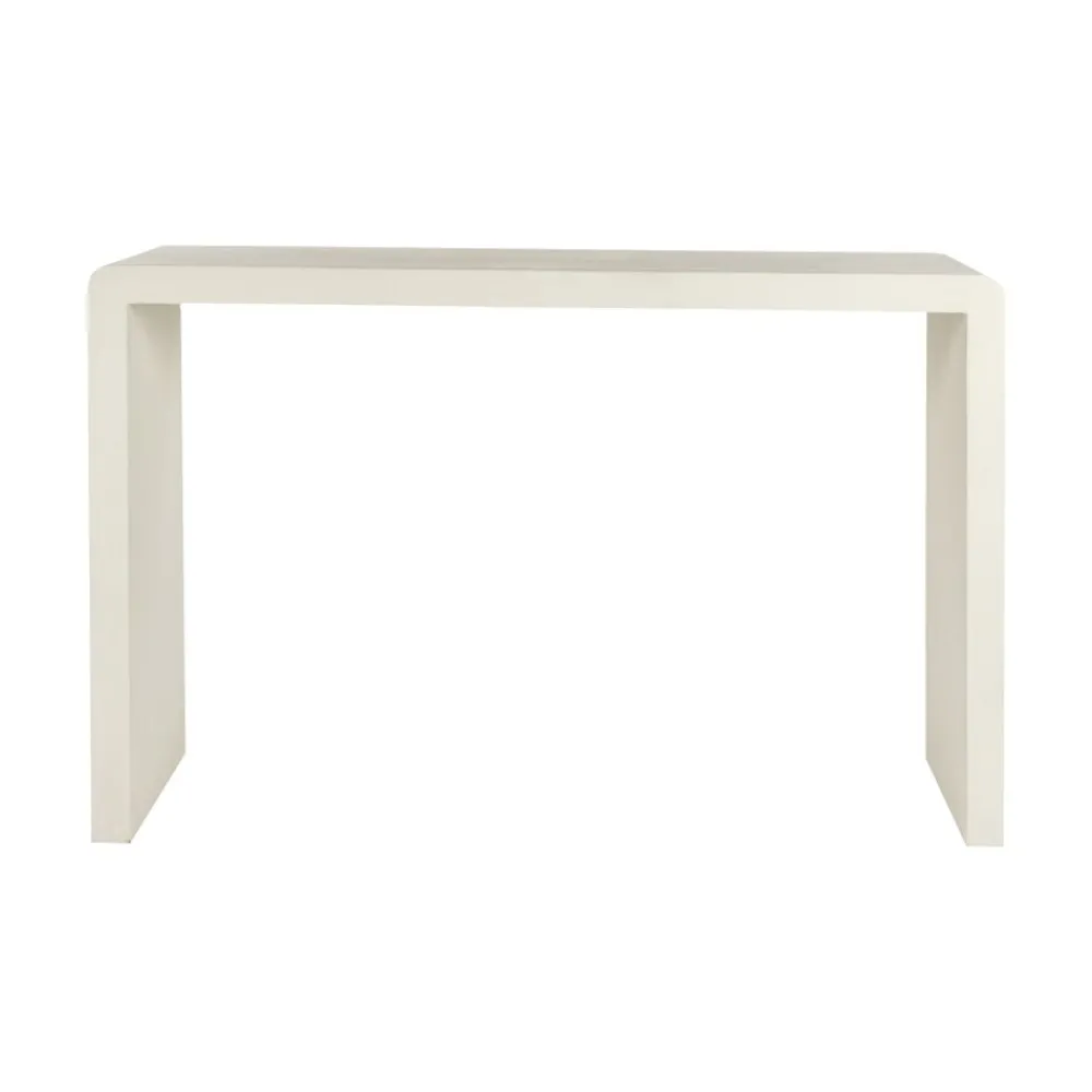 Pomax Consoles-VERONA - console - enduit à la chaux - L 120 x W 40 x H 80 cm - blanc cassé