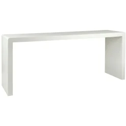 Pomax Consoles-VERONA - console - enduit à la chaux - L 180 x W 45 x H 76 cm - blanc cassé