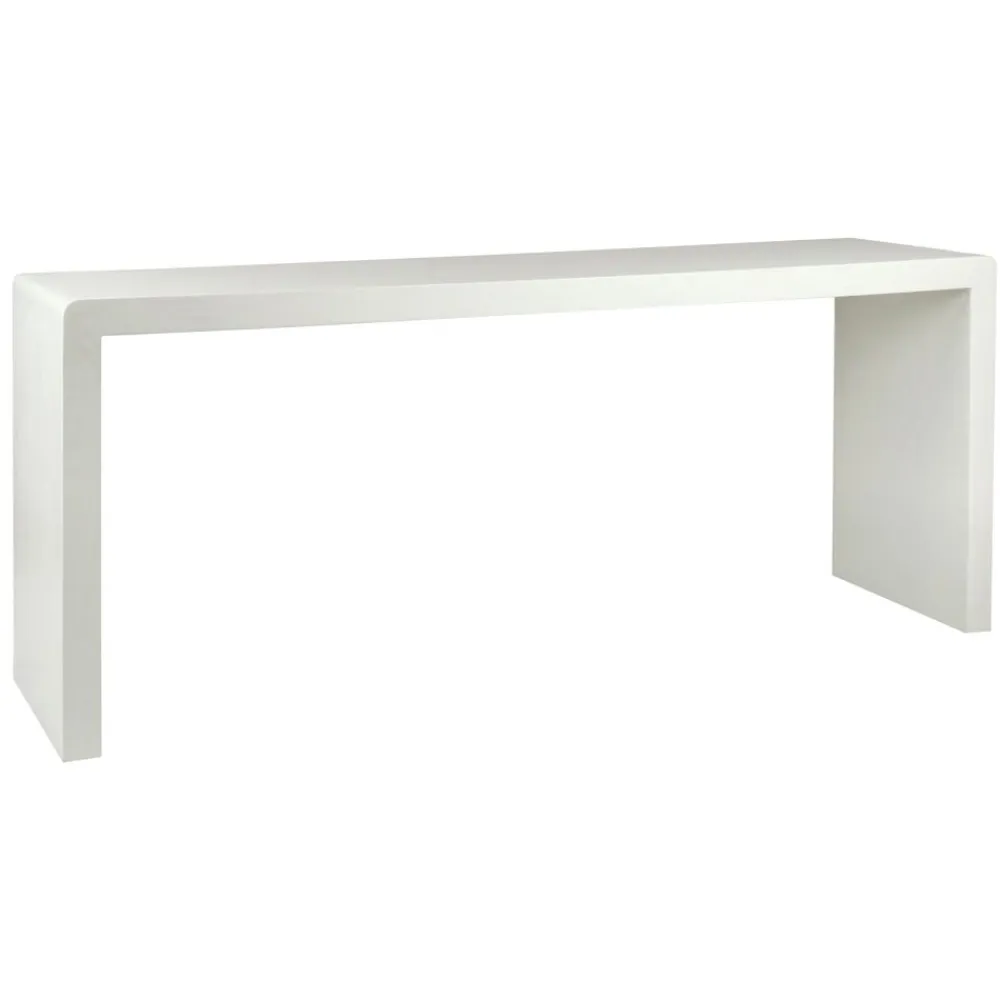 Pomax Consoles-VERONA - console - enduit à la chaux - L 180 x W 45 x H 76 cm - blanc cassé