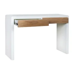 Pomax Consoles-VERONA - console 2 tiroirs - enduit à la chaux - L 120 x W 40 x H 80 cm - blanc cassé