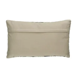 Pomax Coussins-VERSO - coussin - coton / viscose - L 50 x W 30 cm - noir/blanc
