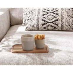 Pomax Coussins-VERSO - coussin - coton / viscose - L 50 x W 30 cm - noir/blanc