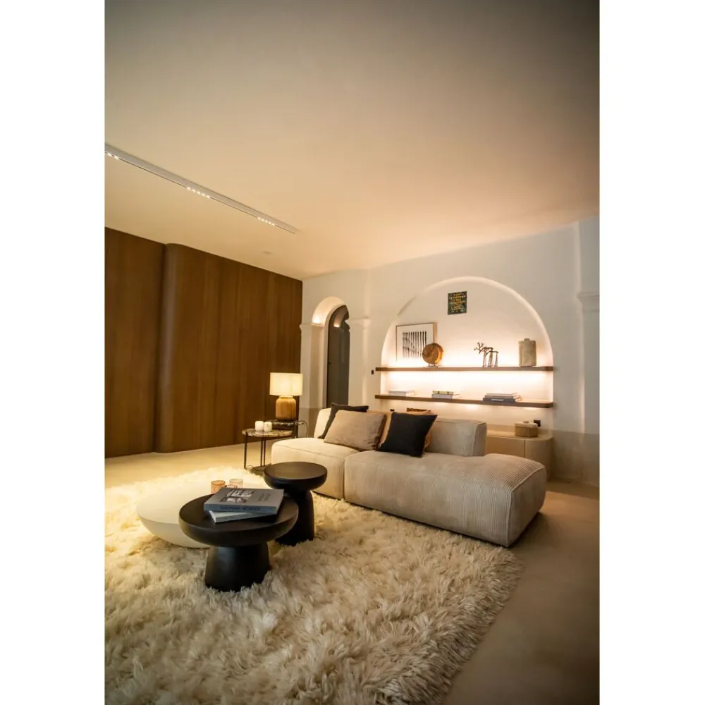 Pomax Tapis-VIAREGGIO - tapis - laine lincoln / coton - L 300 x W 200 cm - blanc