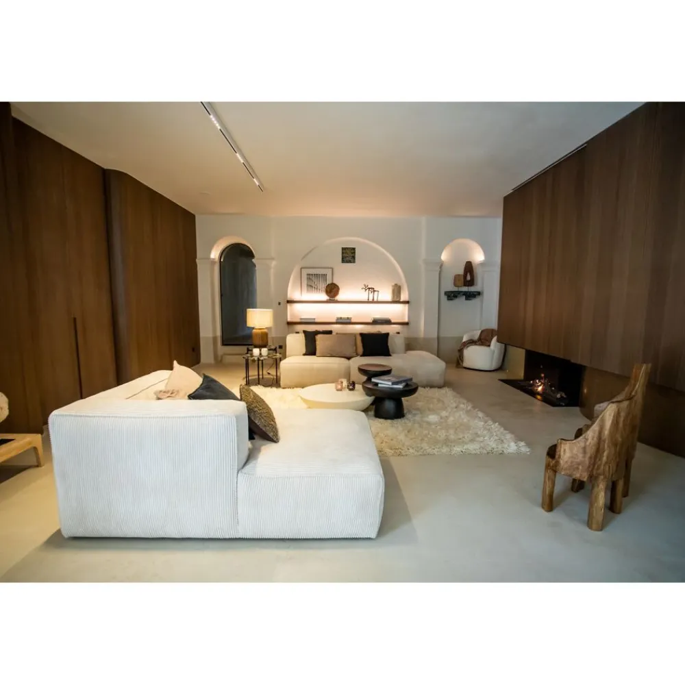 Pomax Tapis-VIAREGGIO - tapis - laine lincoln / coton - L 240 x W 180 cm - blanc