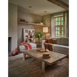 Pomax Tableau / Déco Murale-VICENZA - toile avec cadre - lin / bois de pin - L 100 x W 4 x H 140 cm - multicolore