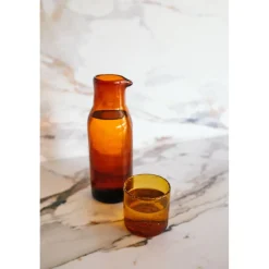 Pomax Carafes-VICO - carafe - verre - DIA 8,5 x H 24,5 cm - ambre