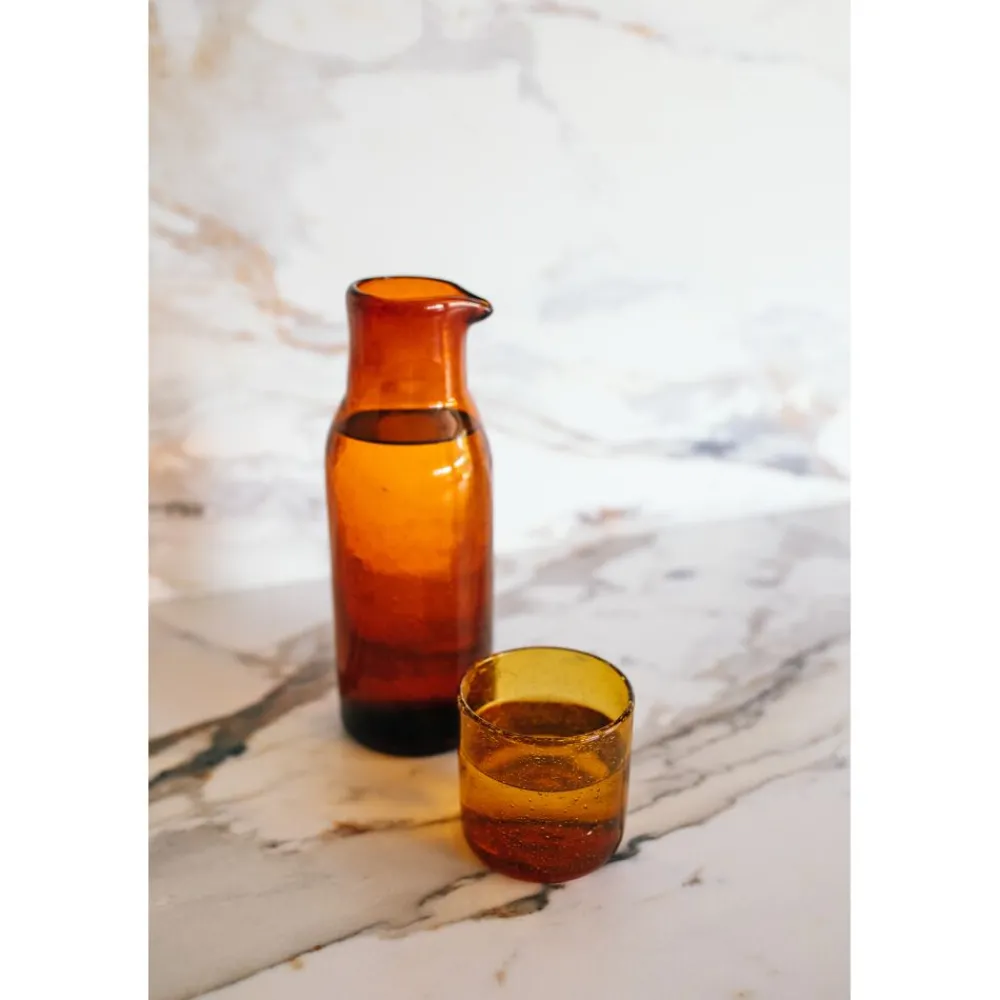 Pomax Carafes-VICO - carafe - verre - DIA 8,5 x H 24,5 cm - ambre