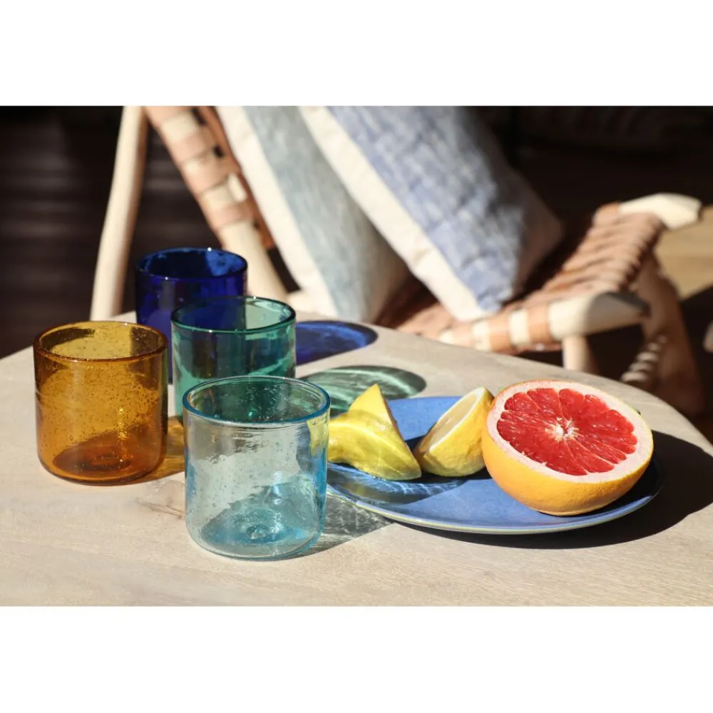 Pomax Verres-VICO - verre à eau - verre - DIA 8 x H 8,2 cm - ambre