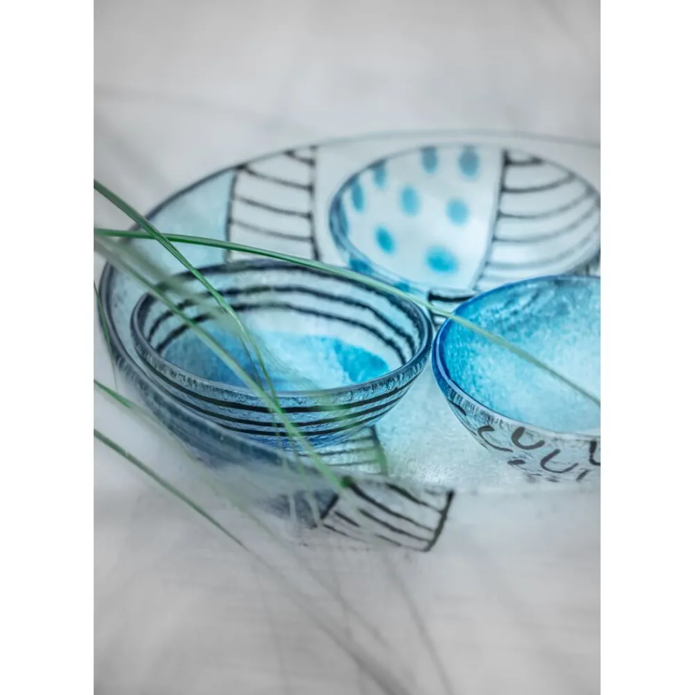 Pomax Vaisselle-VIDRO - plat - verre - DIA 30 x H 6 cm - noir