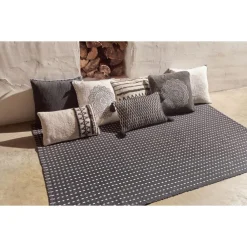 Pomax Coussins-VINCO - coussin - coton - L 45 x W 45 cm - noir