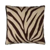 Pomax Coussins-WILDLIFE - coussin - coton / lin - L 50 x W 50 cm - brun foncé