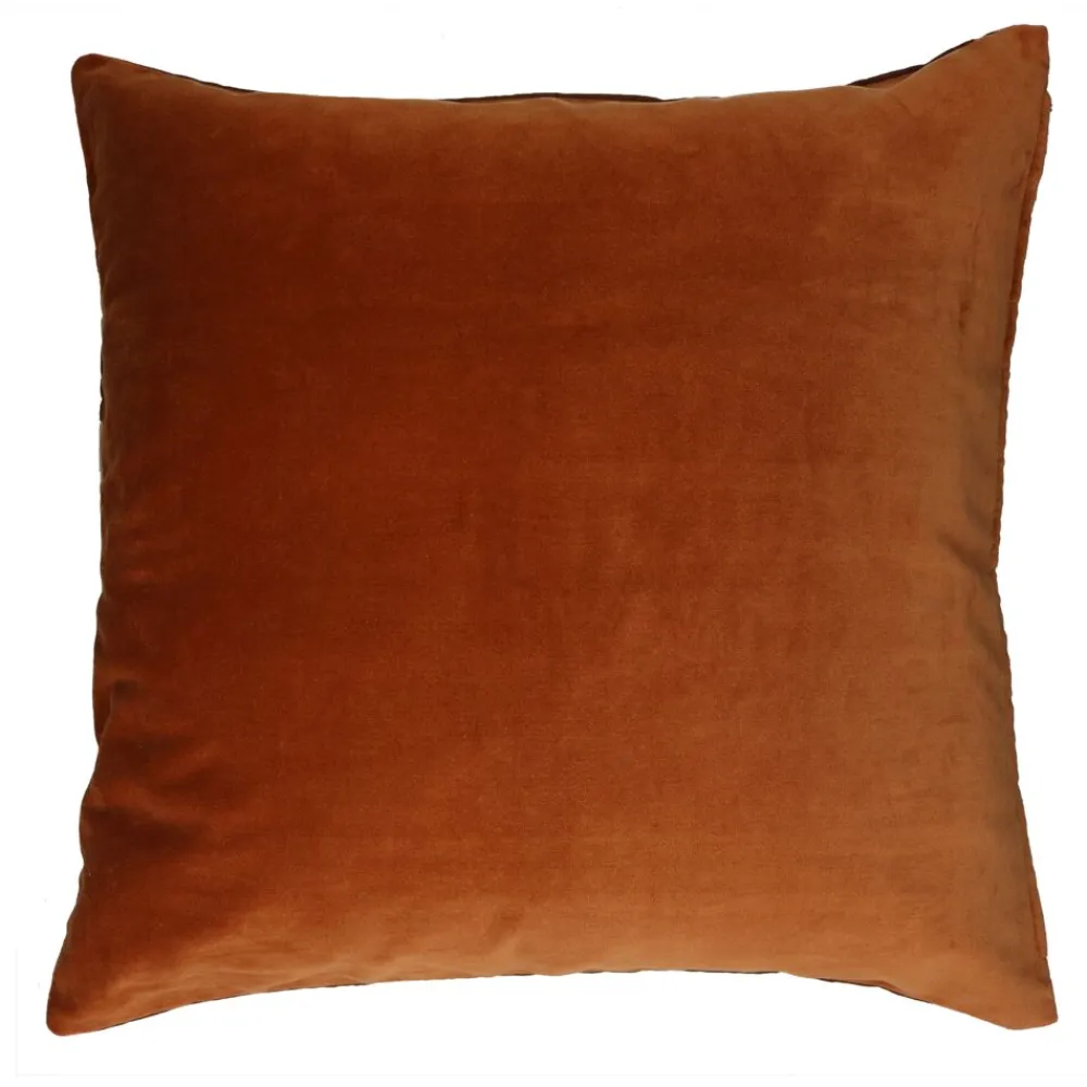 Pomax Coussins-WILDLIFE - coussin - lin / coton - L 60 x W 60 cm - chocolat