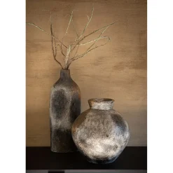 Pomax Vases-YARIM - vase - terracotta - L 17,5 x W 12,5 x H 48 cm - multicolore