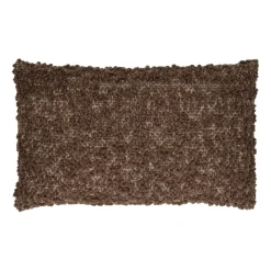 Pomax Coussins-ZAZOU - coussin - bouclé / laine - L 50 x W 30 cm - brun