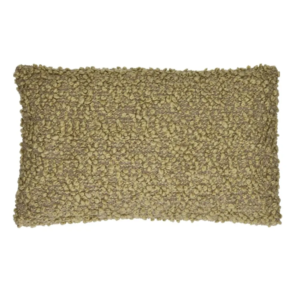 Pomax Coussins-ZAZOU - coussin - bouclé / laine - L 50 x W 30 cm - vert pâle