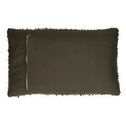 Pomax Coussins-ZAZOU - coussin - bouclé / laine - L 50 x W 30 cm - kaki