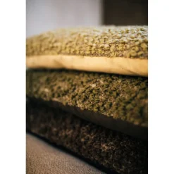 Pomax Coussins-ZAZOU - coussin - bouclé / laine - L 50 x W 30 cm - kaki