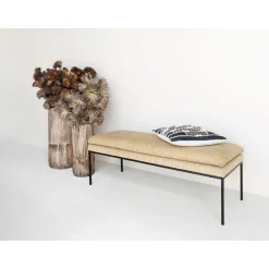 Pomax Vases-ZEBRA - set/2 vases - bois de paulownia - DIA 22/28 x H 50/65 cm - naturel