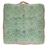 Pomax Coussins De Sol | Coussins-ZELLIGES - coussin de sol - coton / viscose - L 50 x W 50 x H 8 cm - vert
