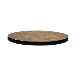 Pomax Concepts Modulaires-ZELLIX - dessus de table - zelliges marocaines - DIA 45 x H 2 cm - caramel
