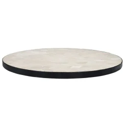 Pomax Concepts Modulaires-ZELLIX - dessus de table - zelliges marocaines - DIA 55 x H 2 cm - blanc