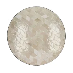 Pomax Concepts Modulaires-ZELLIX - dessus de table - zelliges marocaines - DIA 45 x H 2 cm - beige