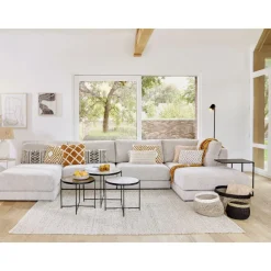 Pomax Concepts Modulaires-ZELLIX - dessus de table - zelliges marocaines - DIA 45 x H 2 cm - blanc
