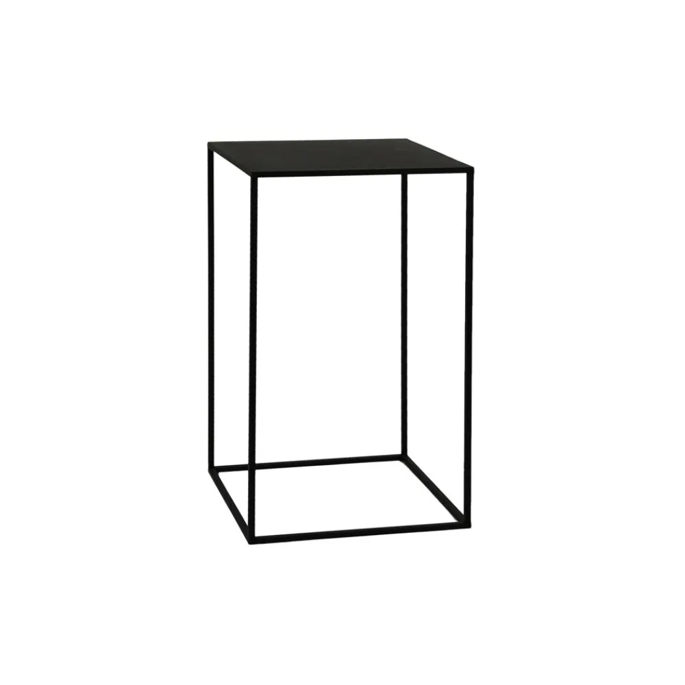 Pomax Consoles-ZEN - sellette - métal - L 46 x W 46 x H 78 cm - noir