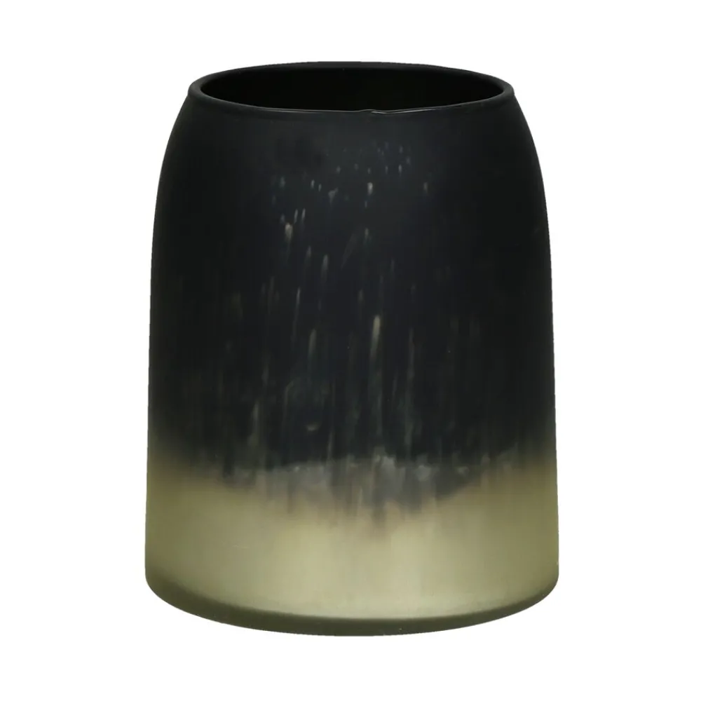 Pomax Photophores / T-lights-ZINGARO - photophore - verre - DIA 14 x H 17 cm - noir/or
